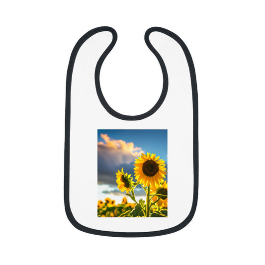 Baby Contrast Trim Jersey Bib