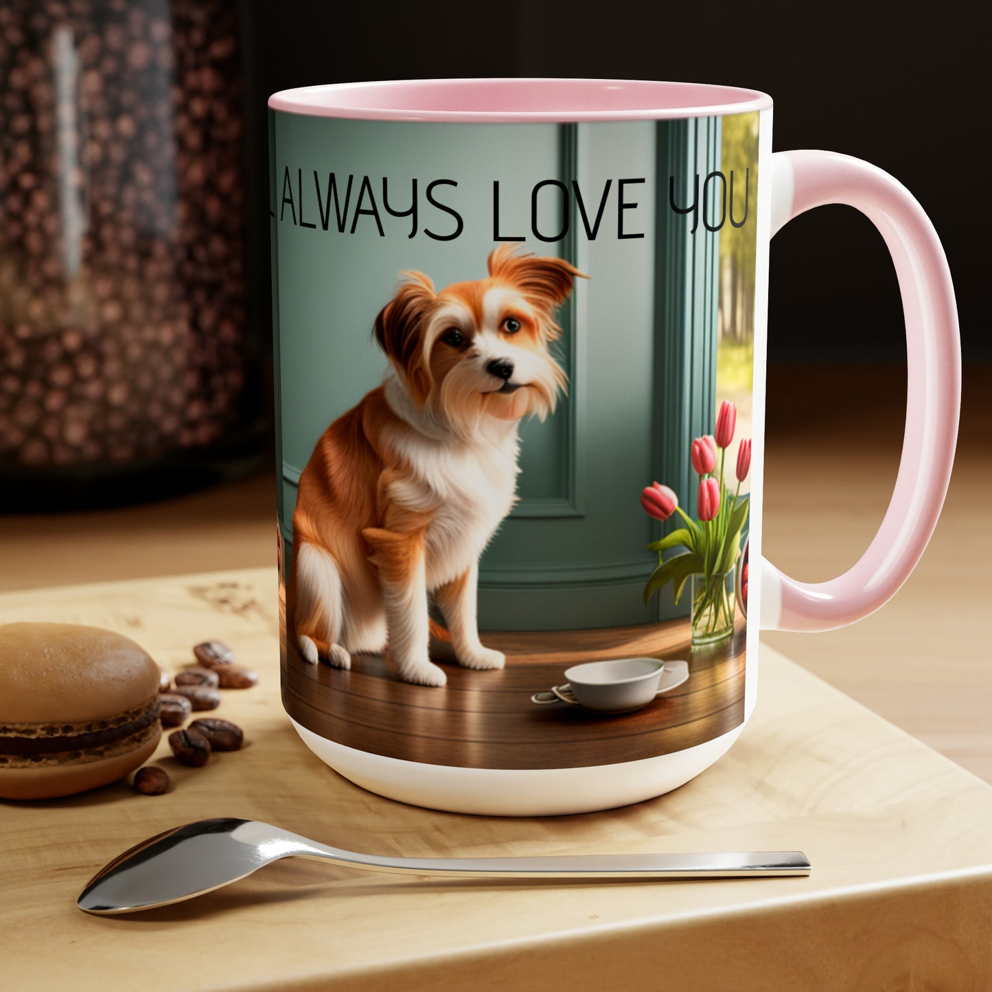 Two-Tone Coffee Mugs, 15oz