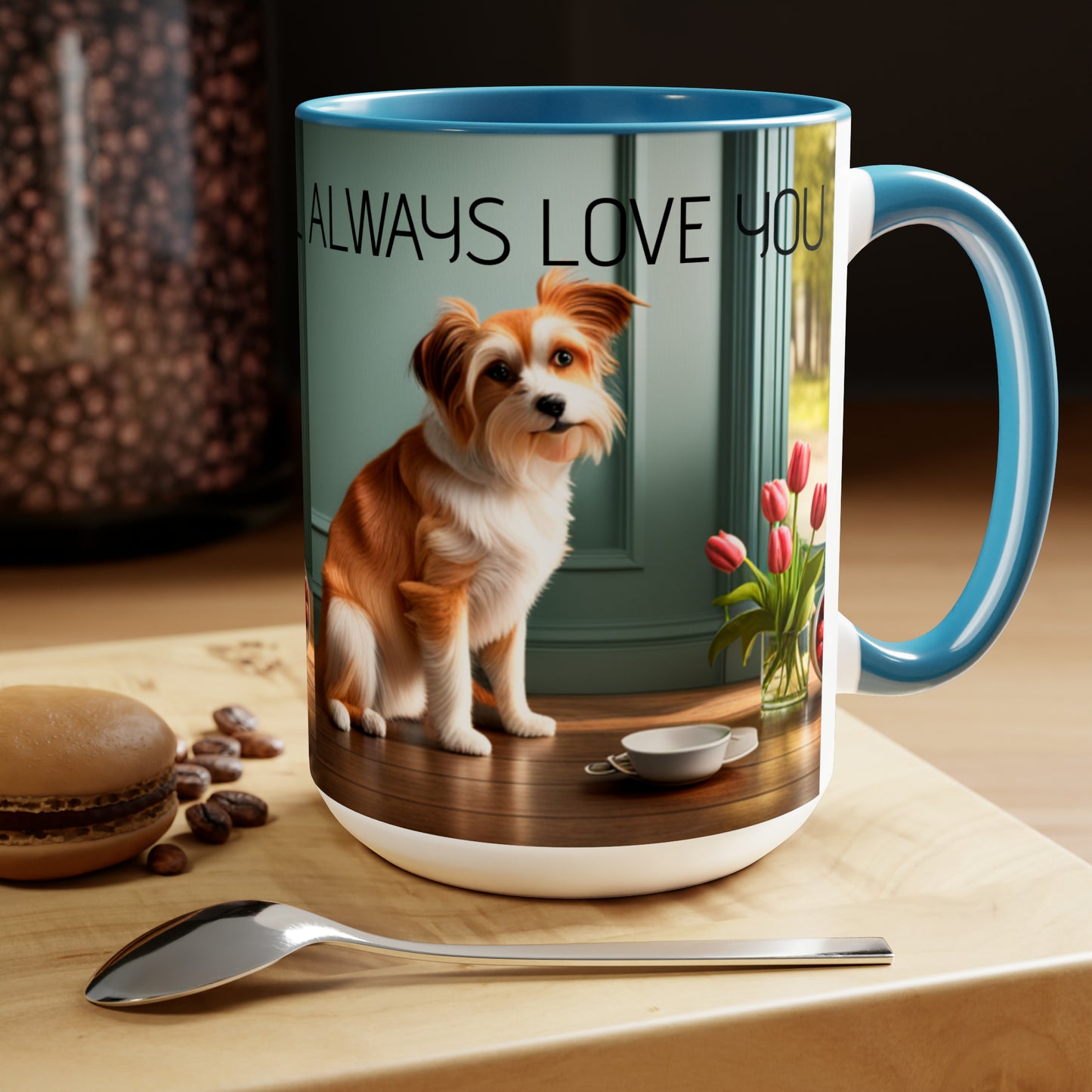 Two-Tone Coffee Mugs, 15oz