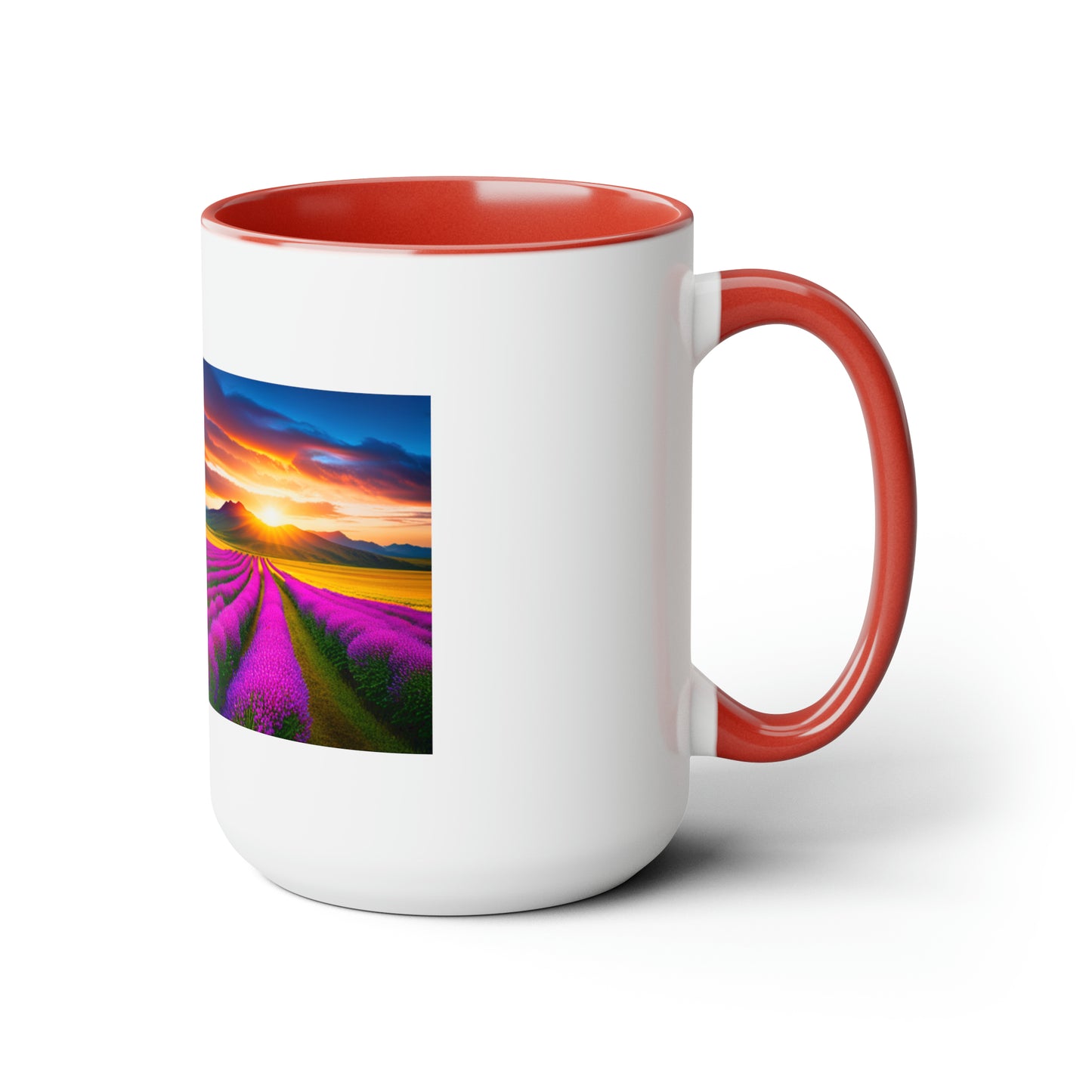Two-Tone Coffee Mugs, 15oz