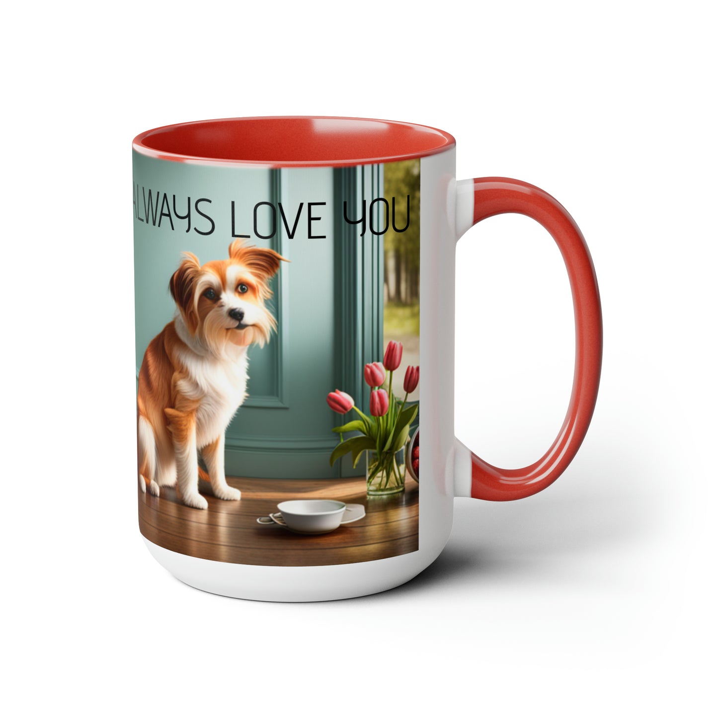 Two-Tone Coffee Mugs, 15oz