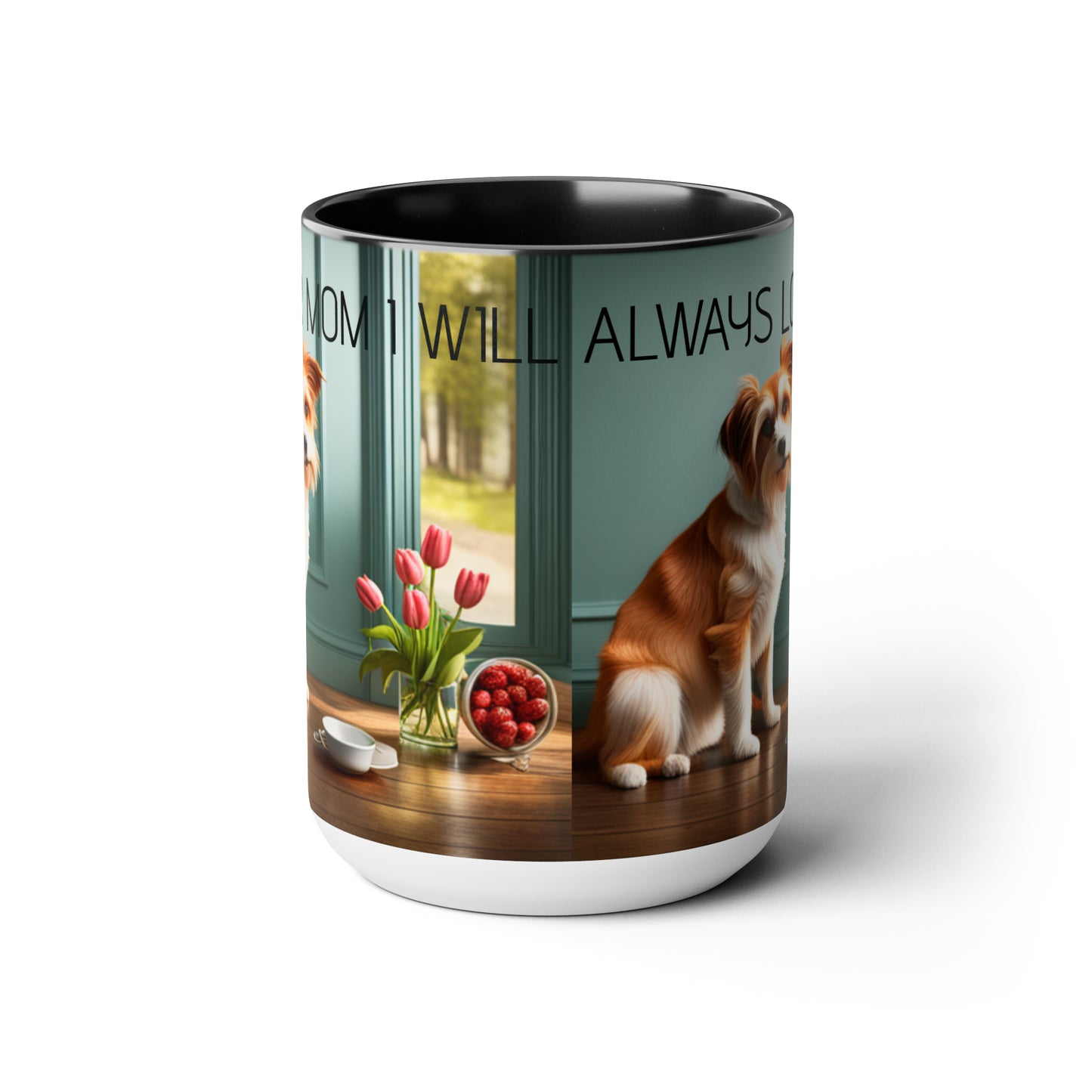 Two-Tone Coffee Mugs, 15oz