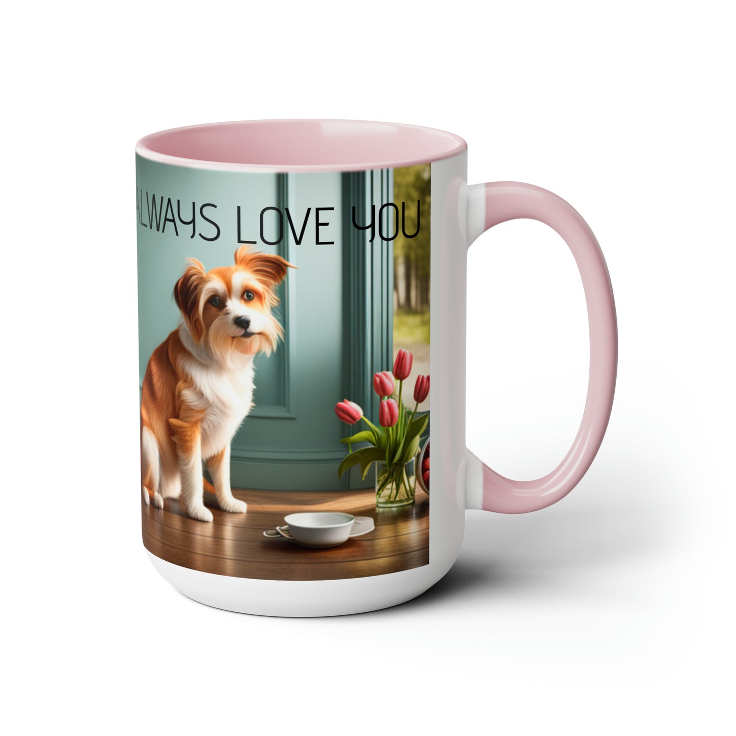 Two-Tone Coffee Mugs, 15oz