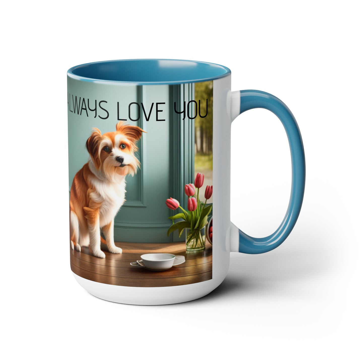 Two-Tone Coffee Mugs, 15oz