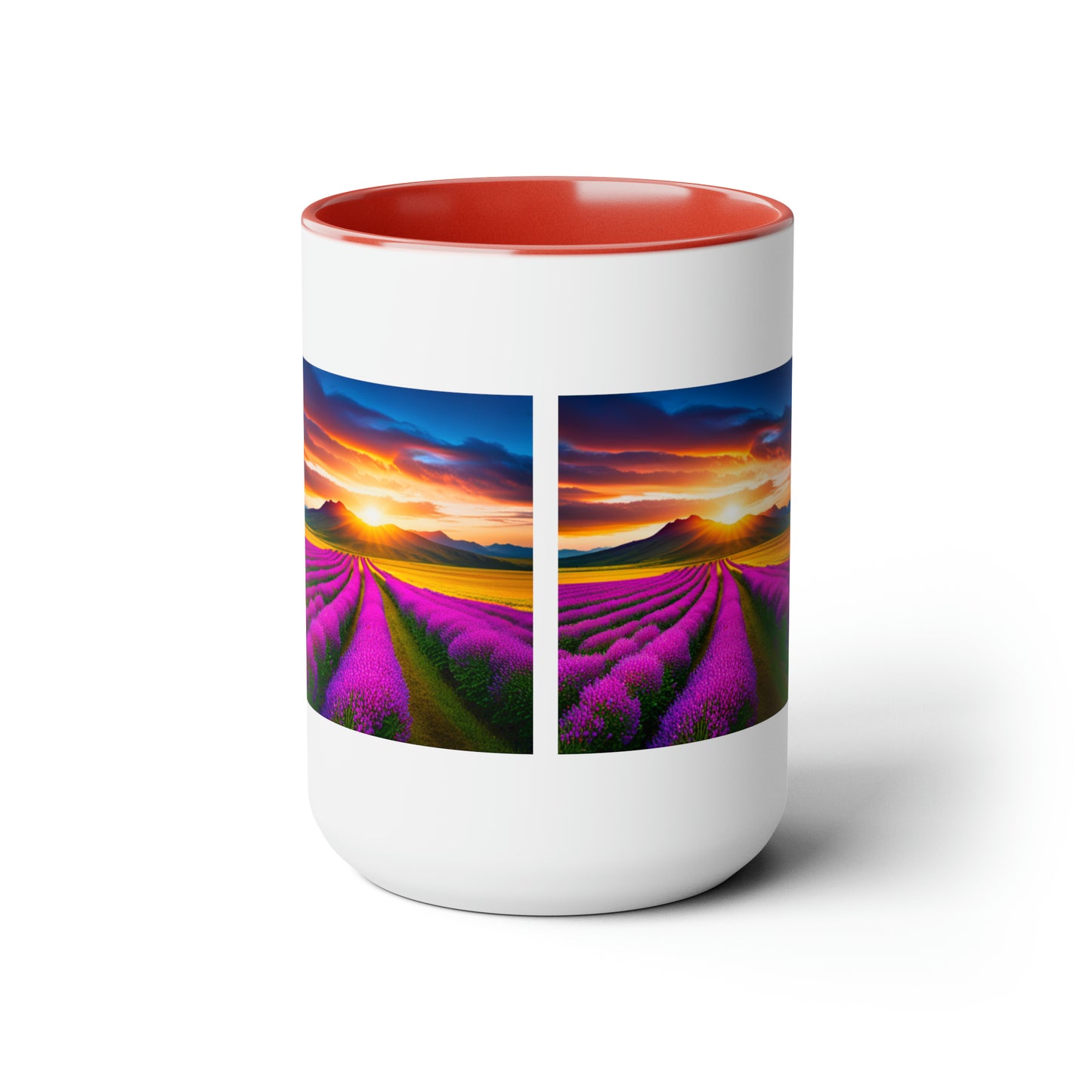 Two-Tone Coffee Mugs, 15oz