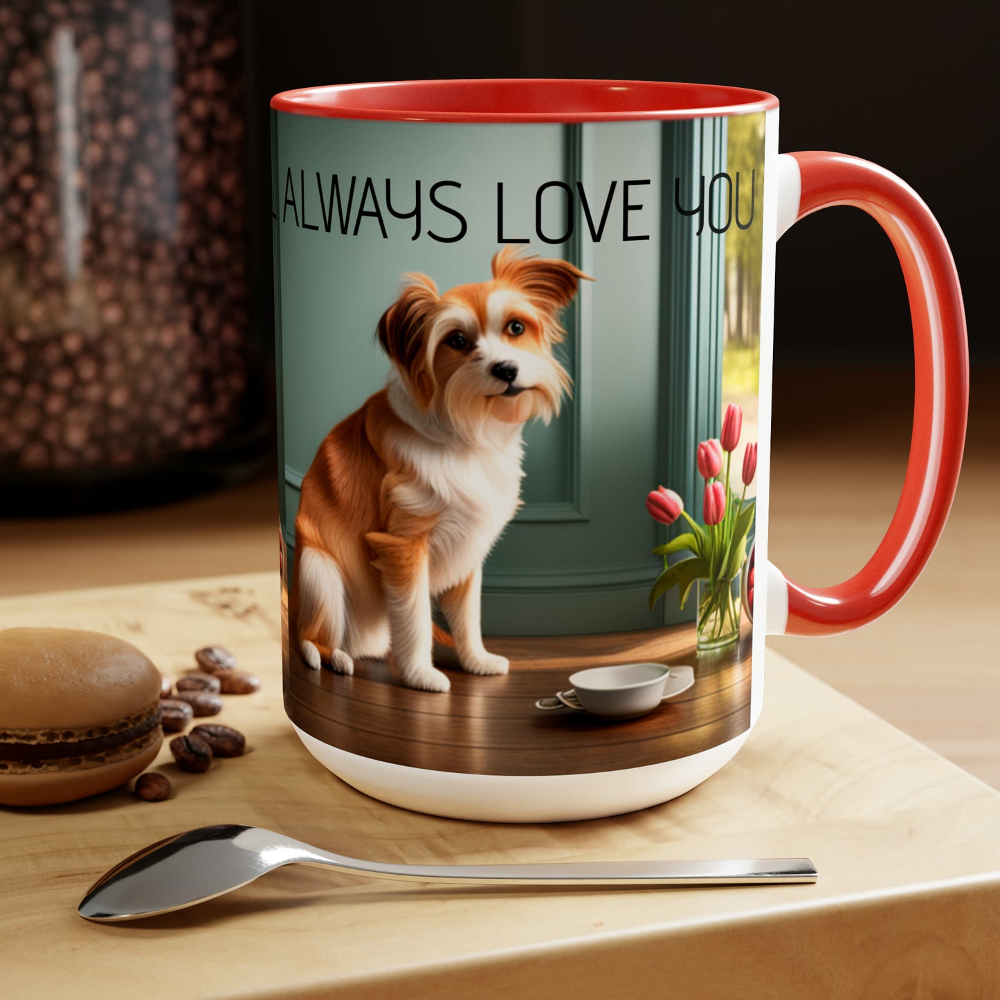 Two-Tone Coffee Mugs, 15oz